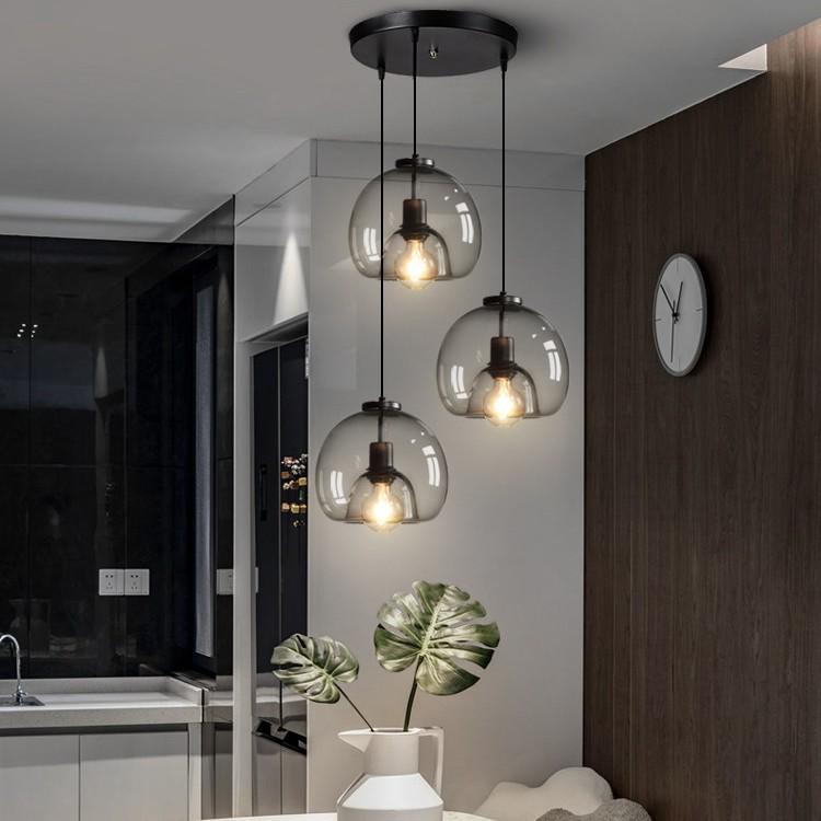 Italian-Style Modern Glass Pendant Light for Bedroom & Bar