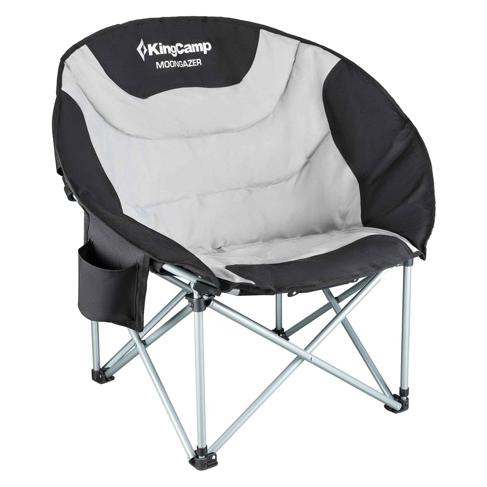 

KingCamp Outdoor Folding Moon Camping Грузоподъемность Удобный для спортивного кемпингового оборудования Стул, Стул, Стул, Заполненный, 150 кг, Переноска, Рыбалка, День,