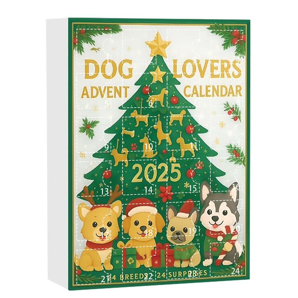 Dog Lovers Advent Calendar Christmas Blind Box Christmas Tree Pendant