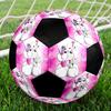 Diddl Cute Indoor Soccer Ball Colorful Machine Stitched PVC Size 5 Team Training Competition Ready Durable High-Bounce Cool Sports Gift