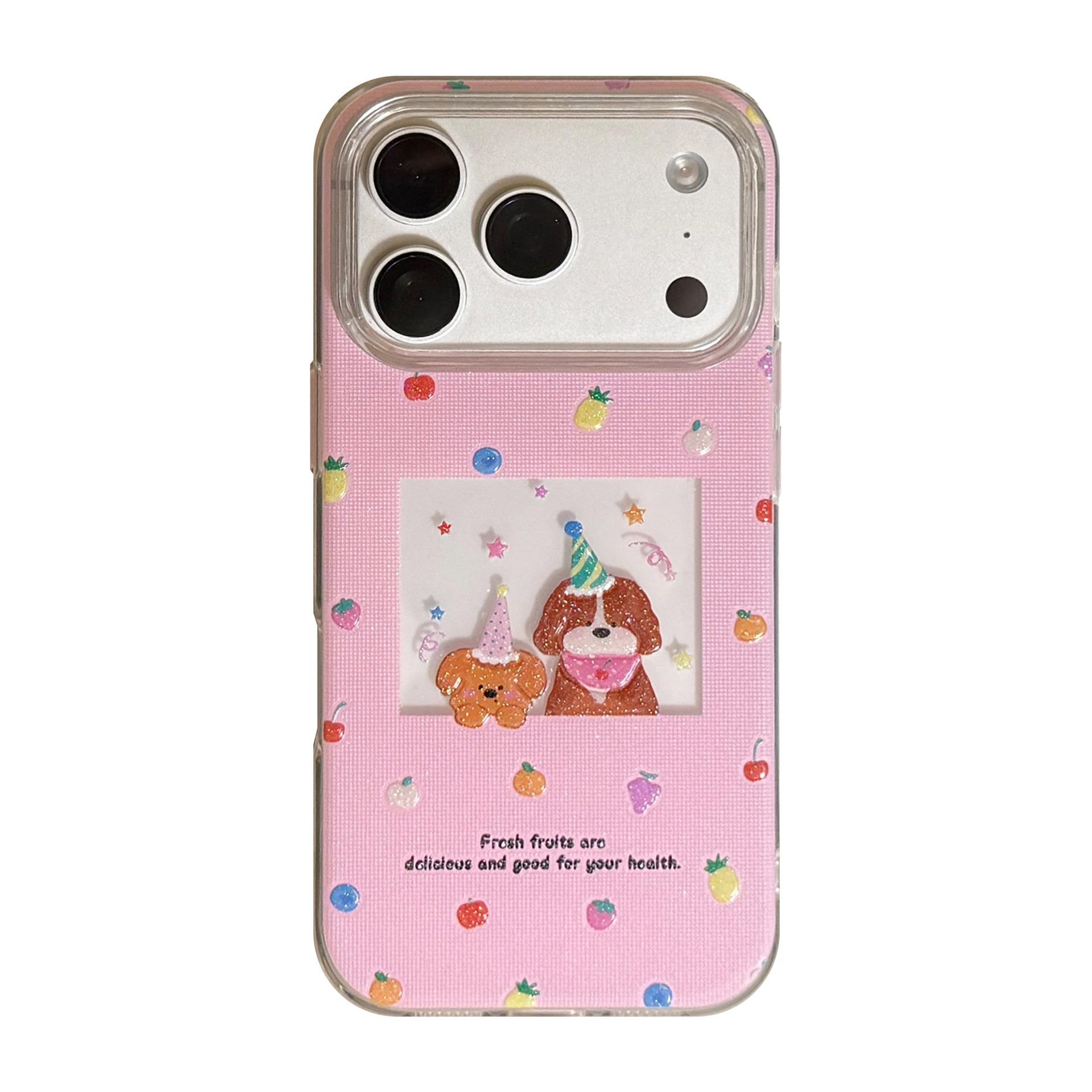 

Cute cartoon puppy phone case for iPhone 16, iPhone 17, and iPhone 17 Pro Max iPhone 17 Pro Max
