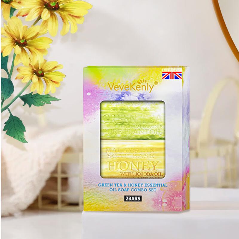 

VEVEKENLY Green Tea & Honey Scented Soap Set