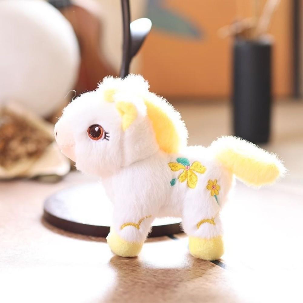 Hanging Decor Plush Pony Keychain Stuffed Animal Pony Pendant Cute Horse Plush Doll Bag Charm
