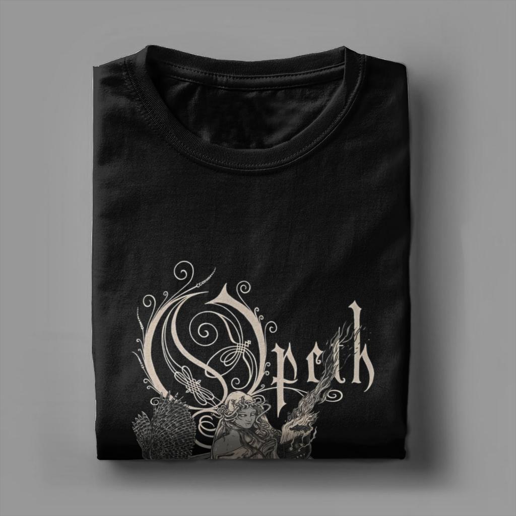 Opeths Death Metal   T-Shirt Men  Novelty Pure Cotton Tee Shirt Round Neck Short Sleeve T Shirt New Arrival Clothing