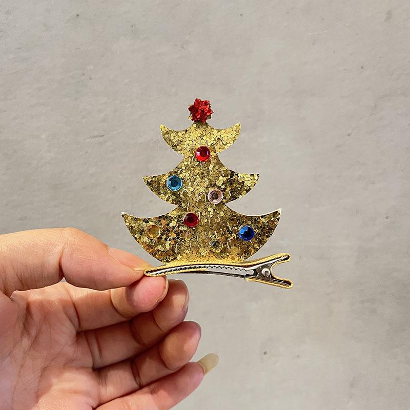 2023 Christmas Tree Hair Clips for Girls - Festive Bangs & Side Hair Accessories for Children