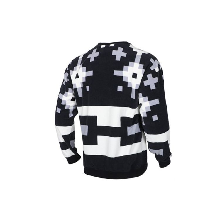 Nike SB Icon Fleece Crew Skateboarding Sweatshirt Men Tops Black White BV0878-060