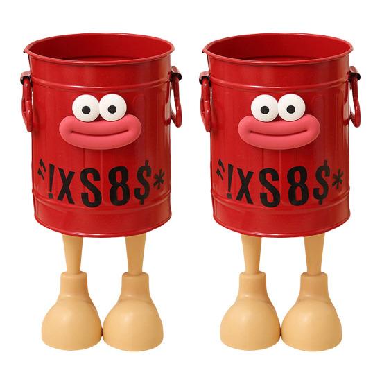 Cartoon Pen Holder Round Vertical Pencil Holder for Office Home Study Desktop