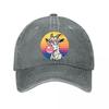 Vintage Washed Cotton Baseball Cap Retro Goat Bubble Gum Multiple Colors Washed Baseball Cap