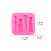 2PCS Silicone Silicone Fondant Mold DIY Cake Decorating Mold  Keychain Pendant Crafting