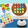 Game Shape Matching Color Sensory Educational Toy Shape Quick Matching Board Kid