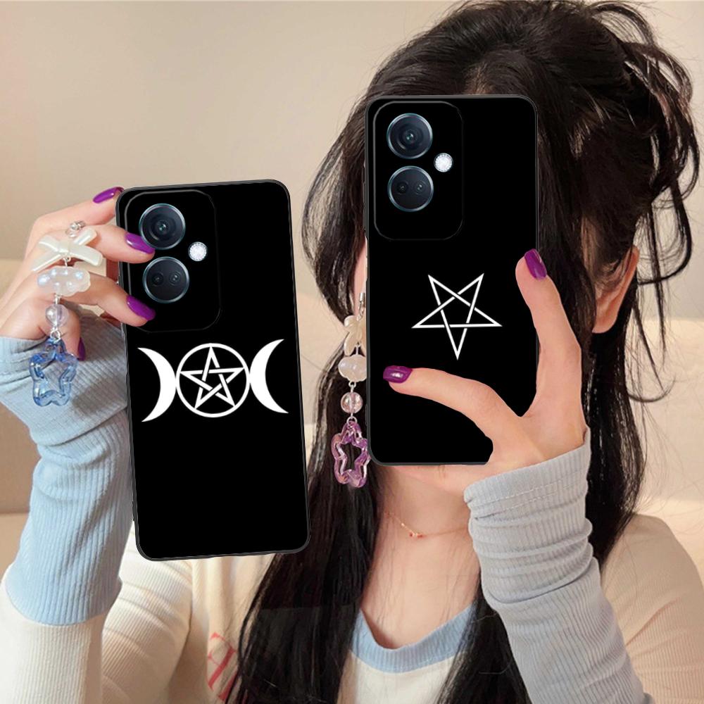 Aesthetic Pentagram Phone Case for OPPO Find X9 X8 X7 X6 X5 X3 X2 Plus s Pro Ultra Lite Soft TPU Shockproof Cover
