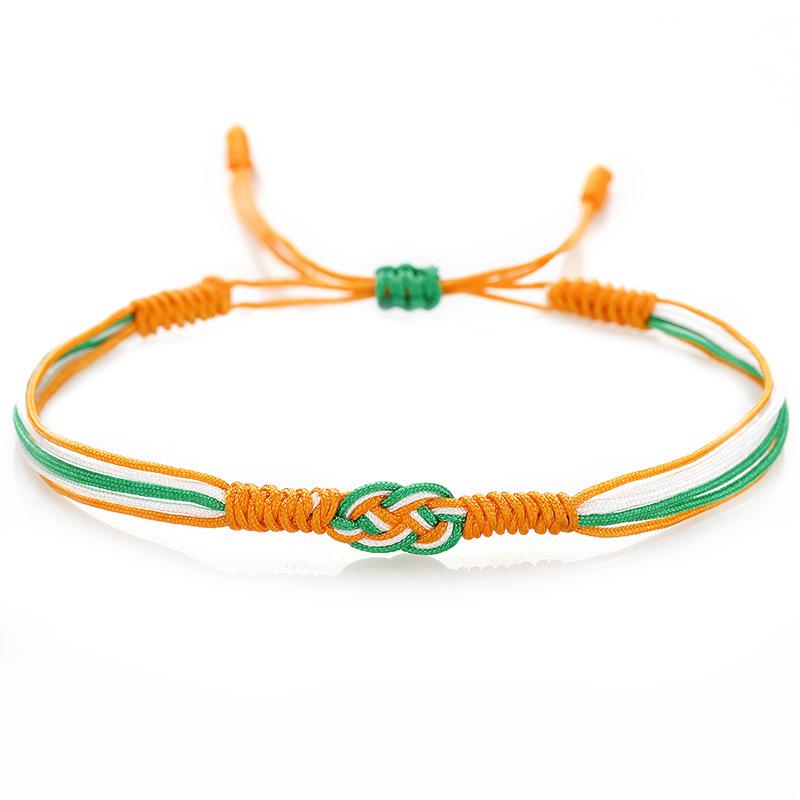 10 Colors Flag Colored Bracelet Unisex Handmade Weaven String Braslet Prayer Meditation Lucky Fabric Braclet Couple Brazalete