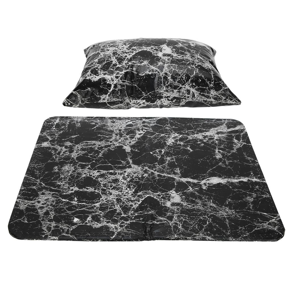 Marbling Nail Art Hand Pillow PU Leather Washable Folding Table Pad Hand Rest Mat