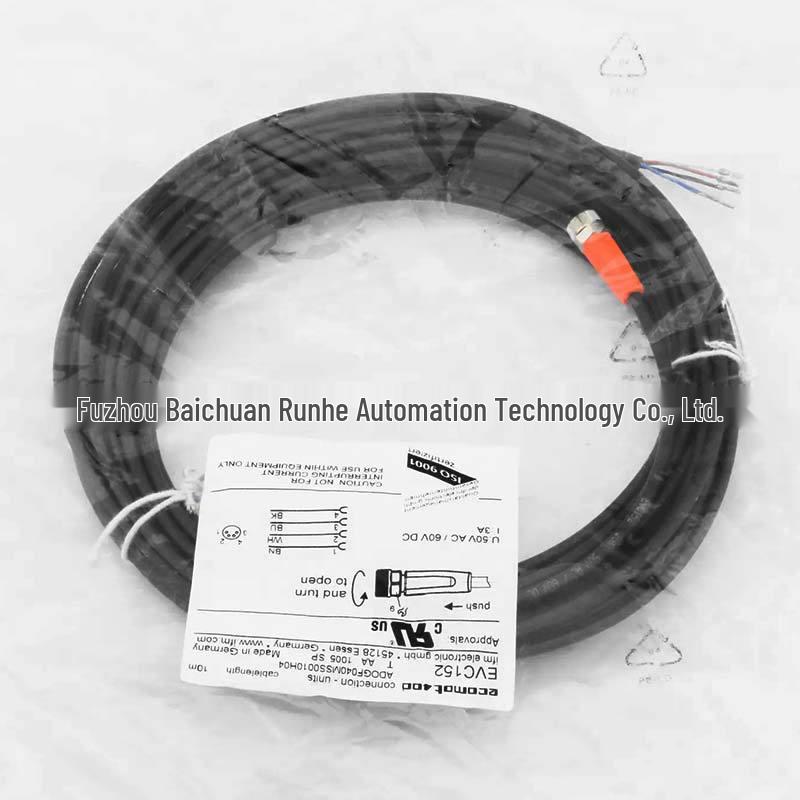 EVC152 IFM Sensor Accessories - Oil & Coolant Resistant, New with Socket Connection Cable. EVC152