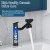 Bathroom faucet, 1080° rotatable bathroom fittings with 2 G3/8 hoses, sink faucet with 2 water outlet modes, hot cold mixer battery for bathroom kitch