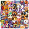 50Pcs Halloween Stickers - Waterproof Repositionable Vinyl Decals for Crafts, Party, Laptop, Luggage, Creative Decor