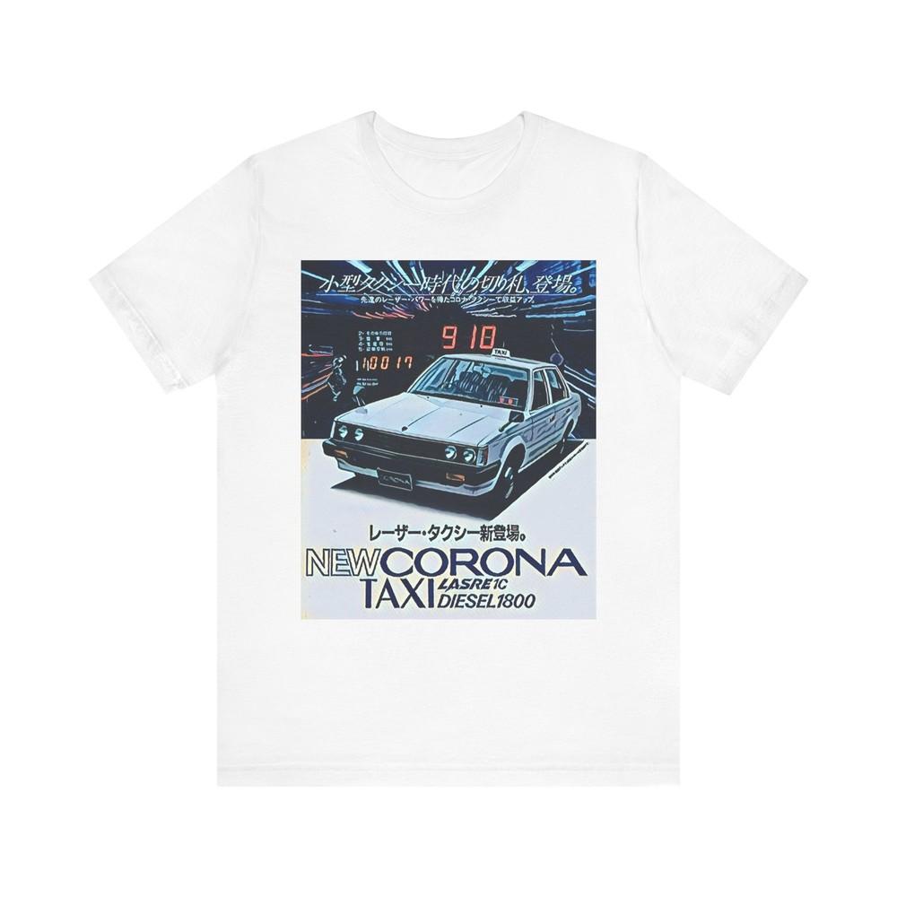 

Corona Taxi Car Art Graphic Print Crewneck Unisex Jersey Short Sleeve Tee Shirt 4XL
