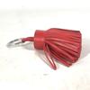 Hermes Fringe Carmen Bag Charm Key Ring Key Holder Leather Red/SilverHardware
