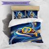 Leeds United Voetbal Beddengoed Set, 3 Delen, Comfortabel Huidvriendelijk Slaapkamer Dekbedovertrek Set