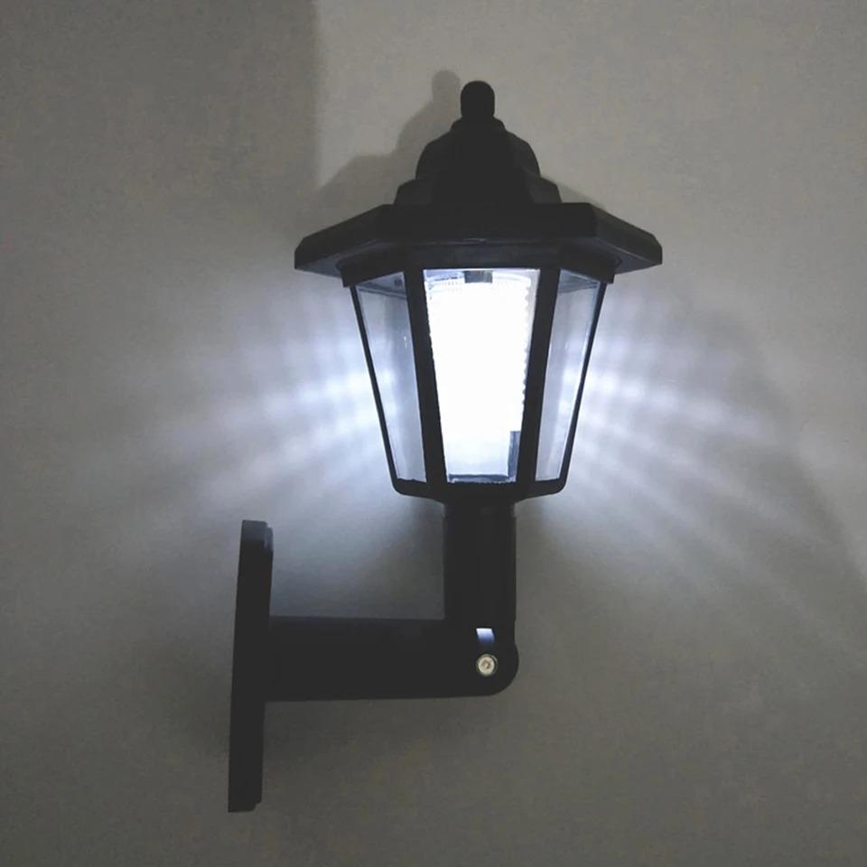 Solar Power Light Path Way Wall Landscape Mount Garden Fence Lamp Waterproof Solar Lamp Lights Outdoor Lighting Tools