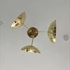 3 Light Sputnik Chandelier Mid Century Modern Polished Brass Pendant Light Fixtures