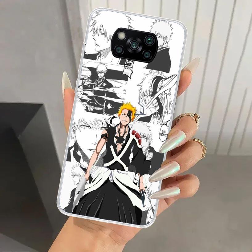 Ichigo Kenpachi Bleach Anime Phone Case for Xiaomi Poco X5 X6 X7 Pro F7 Ultra M7 Redmi 15 15C 13 13C 12 12C 10 10A 10C 9 9A 9C 9