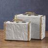 Fashionable Decorative Leather Storage Case Retro Styles Organizers for Jewelry and Storage Solution in Elegant Color