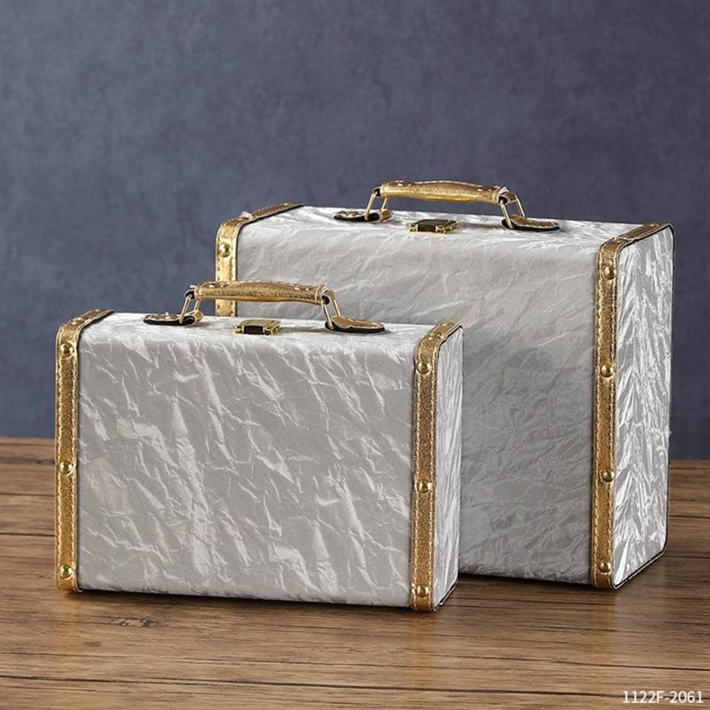 Fashionable Decorative Leather Storage Case Retro Styles Organizers for Jewelry and Storage Solution in Elegant Color