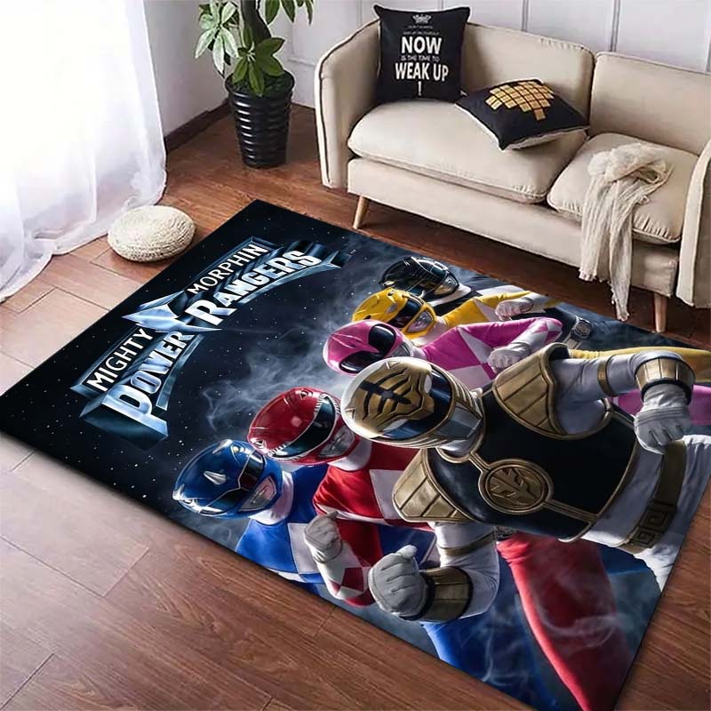 Super Sentai Print Rug, Bedroom, Living Room, Bathroom Mat, Non-slip and Stain-resistant Home Decor.