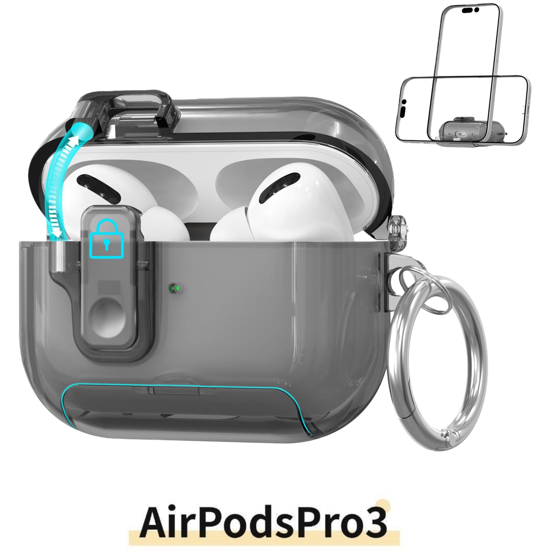 

для AirPods Pro 3 Чехол Держатель для телефона Защитная крышка для AirPods Pro 3-го поколения с набором для чистки Аксессуары для Air pods Pro 3 for AirPods Pro 3