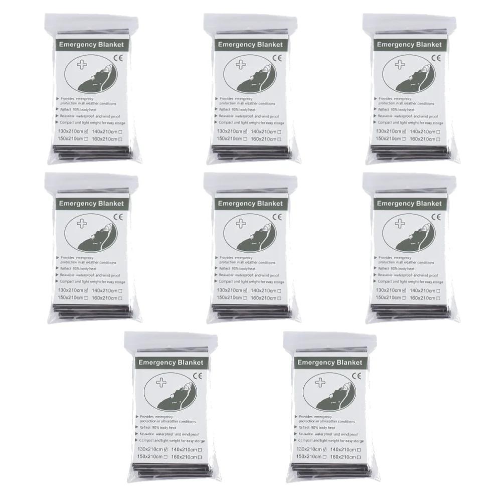 1-10PCS Emergency Windproof Waterproof Foil Thermal Blanket Outdoor Survival First Aid Military Rescue Camping Kit
