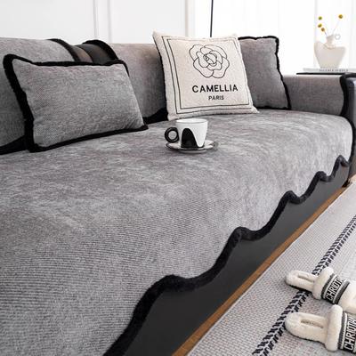 1pcs Modern Simple Irregular Sofa Cover Chenille Anti Slip and Dustproof Soft Durable Seat Cushion Home Decoration