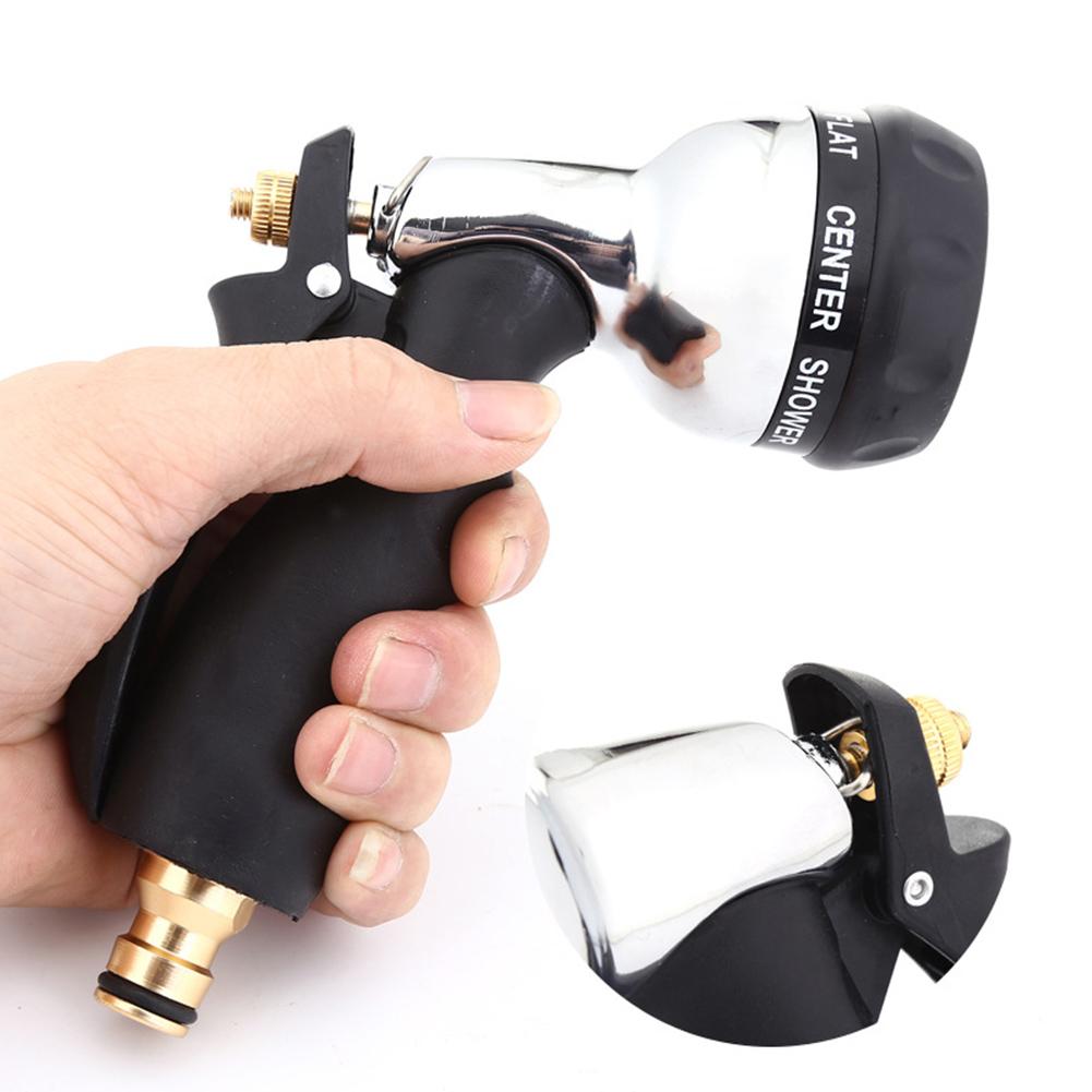 Pistol de pulverizare cu apă metalic de înaltă presiune Pistol de apă portabil Prevenire rugină cu mâner de cauciuc pentru spălare auto, grădină, gazon pentru curățare