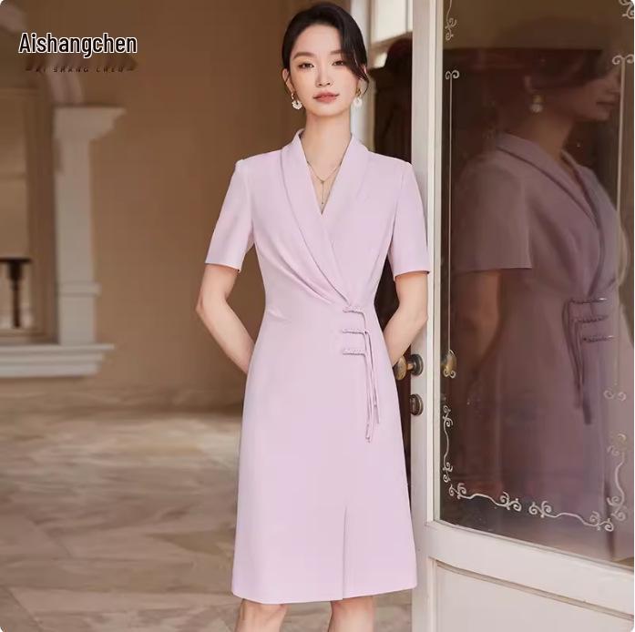 Aishangchen 2024 Summer Fashion Little Fragrant Style Versatile Commute Formal Dress