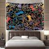 Psychedelic Ocean Octopus Decorative Tapestry Home Wall Decor Office Living Room Tapestry