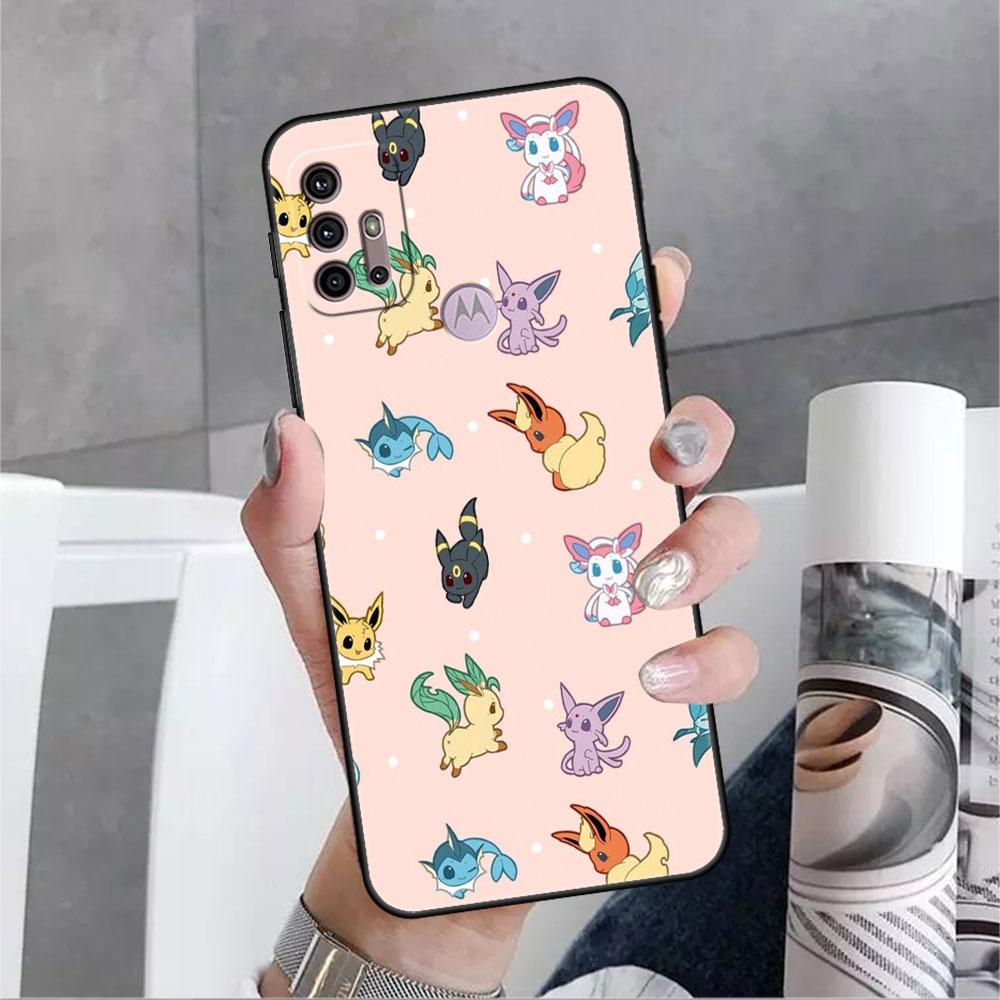 Pokemon-Anime Phone Case For Motorola G30 One Fusion Plus G9 Play G8 Power Lite G60 G50 E6s Edge 20 Pro Shockproof Cover Lunda
