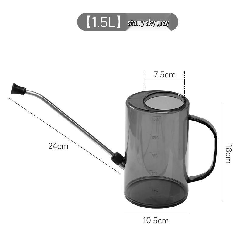 Large Capacity Stainless Steel Watering Can with Long Spout for Indoor Plants