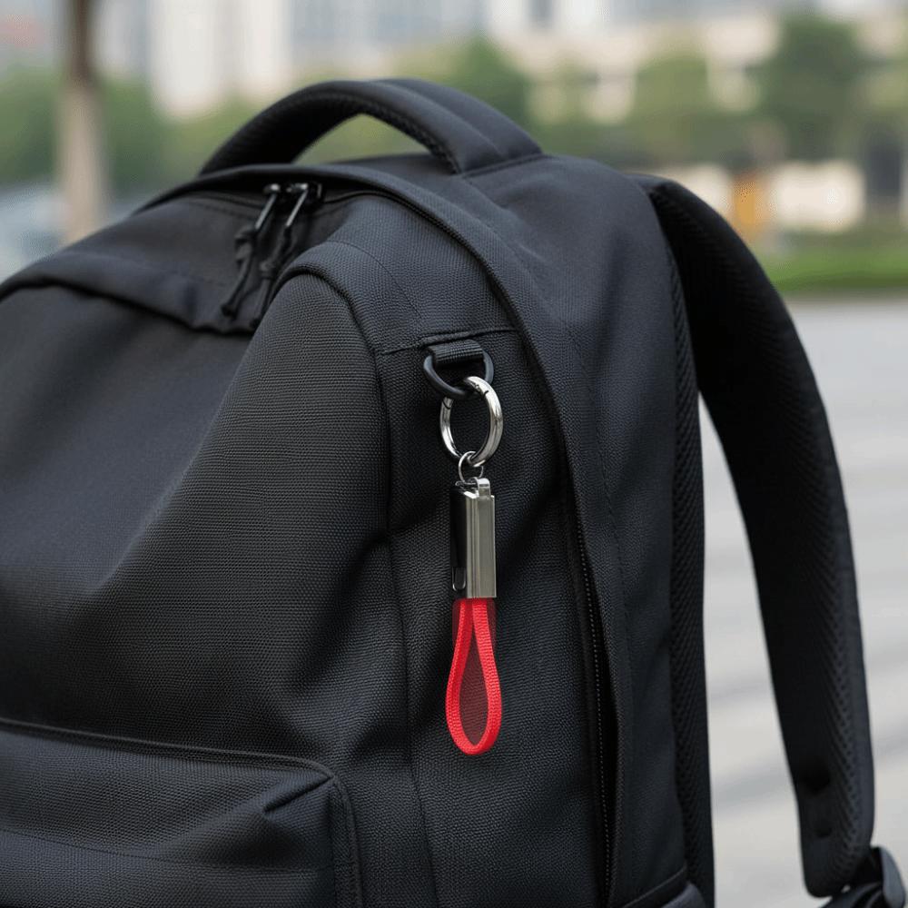 TPE Type C TO Type C Cable Keychain Mini Key Chain Charger Cord  Mobile Phone Charge