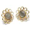 Labradorite, Topaz Gemstone 925 Sterling Silver Jewelry Earring 0.79" GK-6112