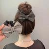 Diamond Bow Hair Ring Japanese Wavy Hair Tie Shiny Head Flower Tie Hair Rubber Band Korean Girl Women Head Rope
