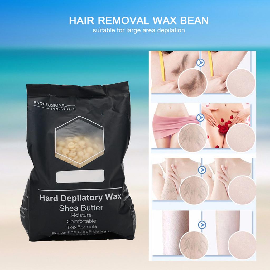 500g Hair Removal Wax Bean Body Hair Removal Wax Bean for Face Leg ArmpitHoney Color