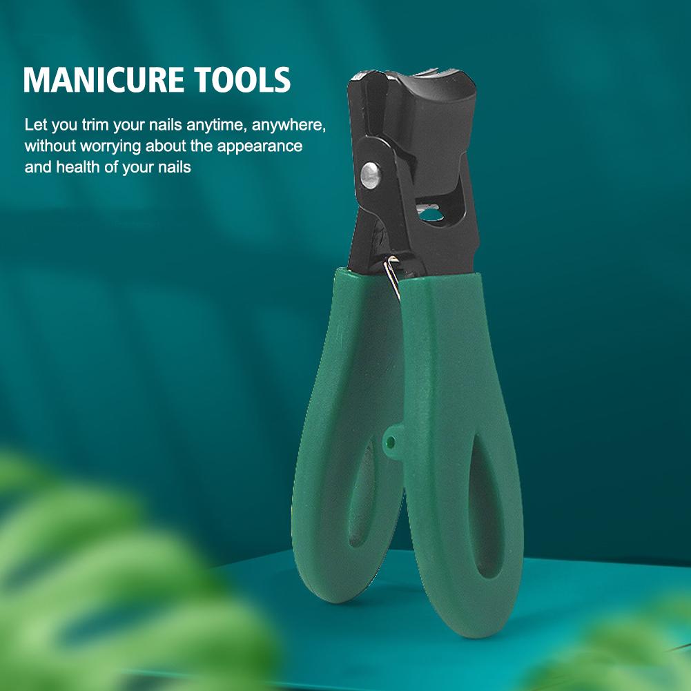 Ultra Sharp Nail Steel Wide Jaw Opening Anti Trimmers Cutter Toe Manicure Pedi Z1Y9