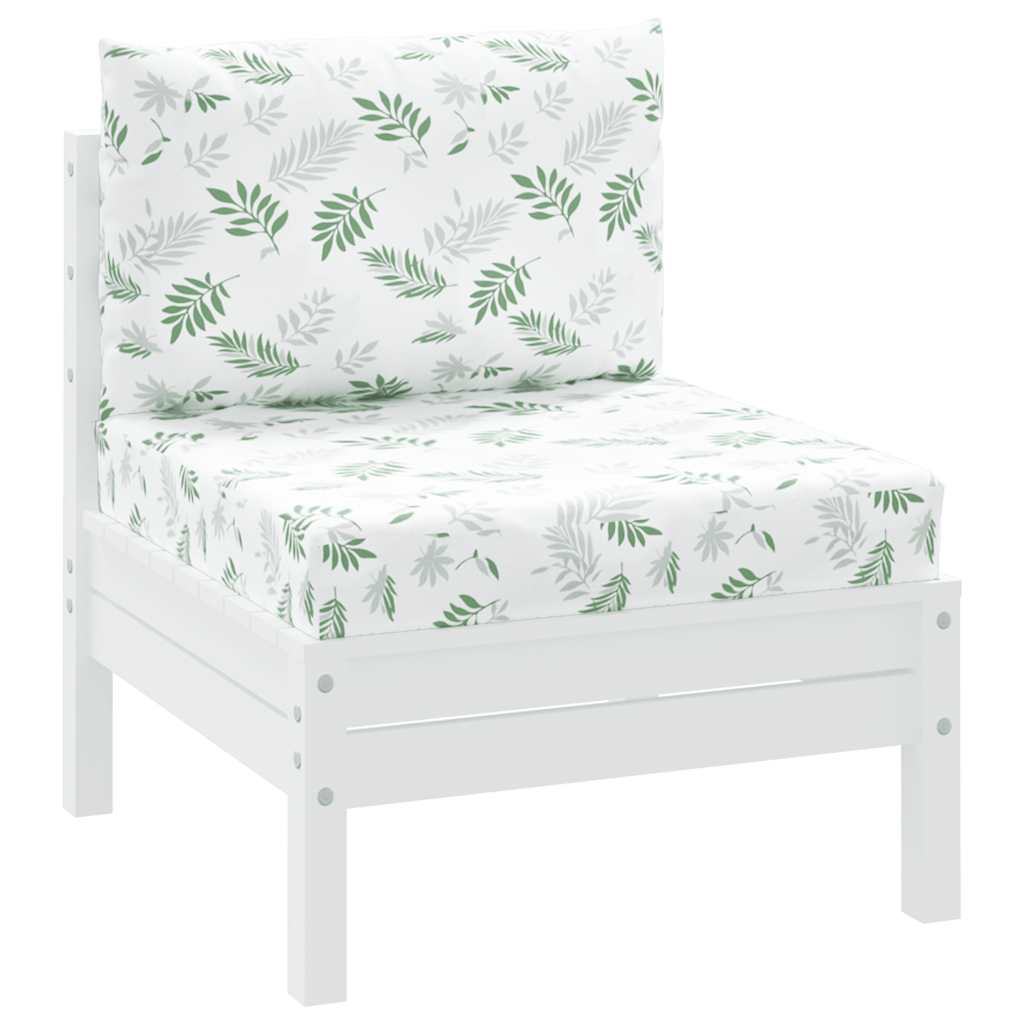 Vidaxl Pallet Cushions, 2 Pcs, Leaf Pattern, Oxford Fabric