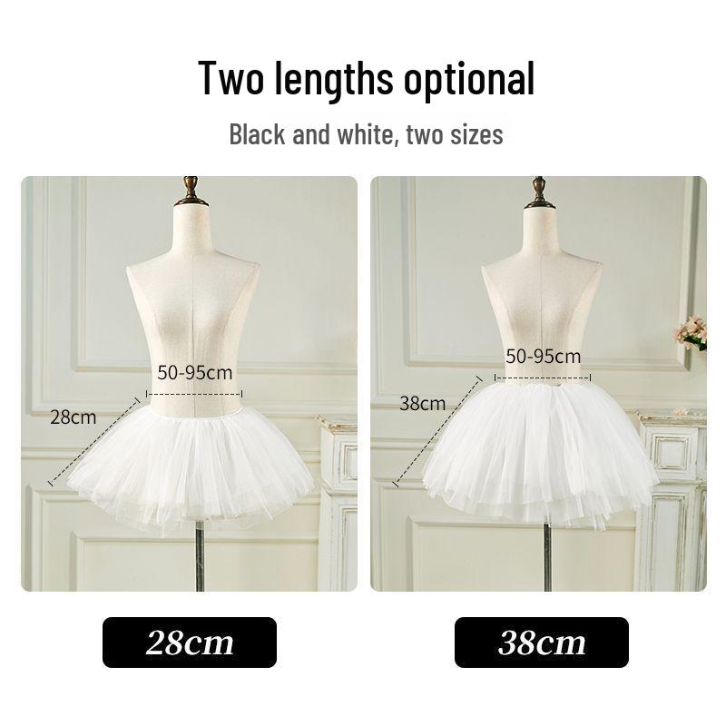 Women's Fluffy Lolita Petticoat: Short Cosplay Dog Skirt, Versatile Underskirt, Wearable Outside
