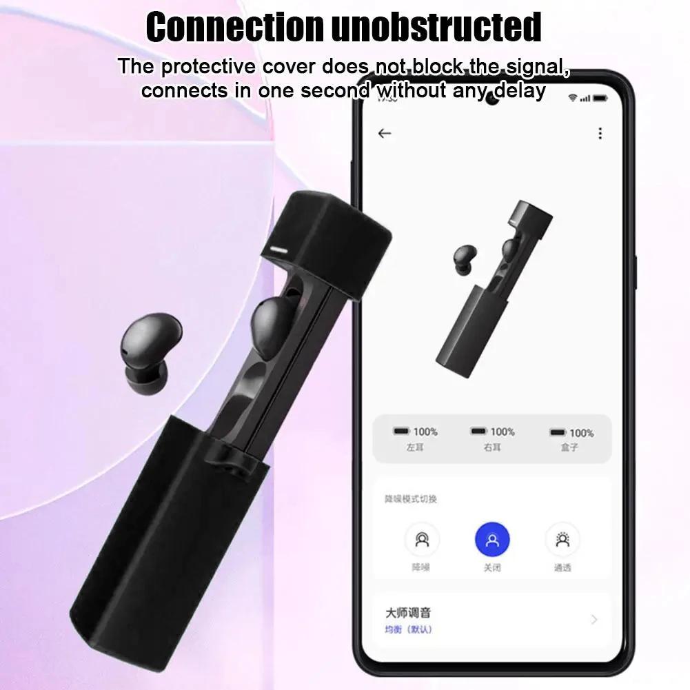 Silicone Cover Earbuds Charging Case Skin Cover Anti-Drop Protective Skin Sleeve for Anker Soundcore A30i Protective Accessories