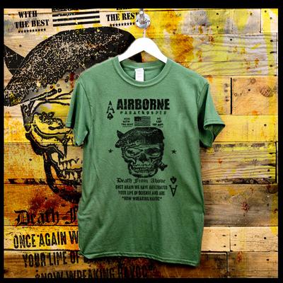 Military Airborne Paratrooper  Iraq Afghanistan War Combat Veteran Ops Unisex T-Shirt