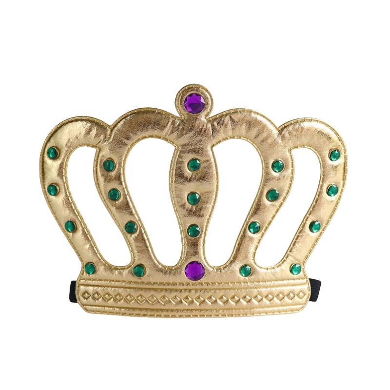 Stilvolle goldene Krone für Kinder, perfekt für Halloween- und Geburtstagsfeiern