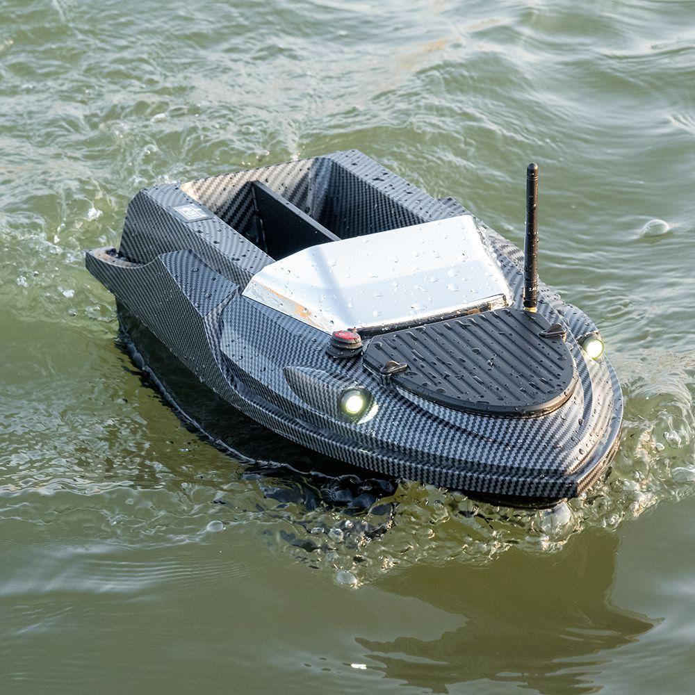 GPS Fishing Bait Boat Flying V080 800M Remote Control Bait Boat Dual Motor Fish Finder Automatic Return 12000mAh Battery 3KG Loading Support