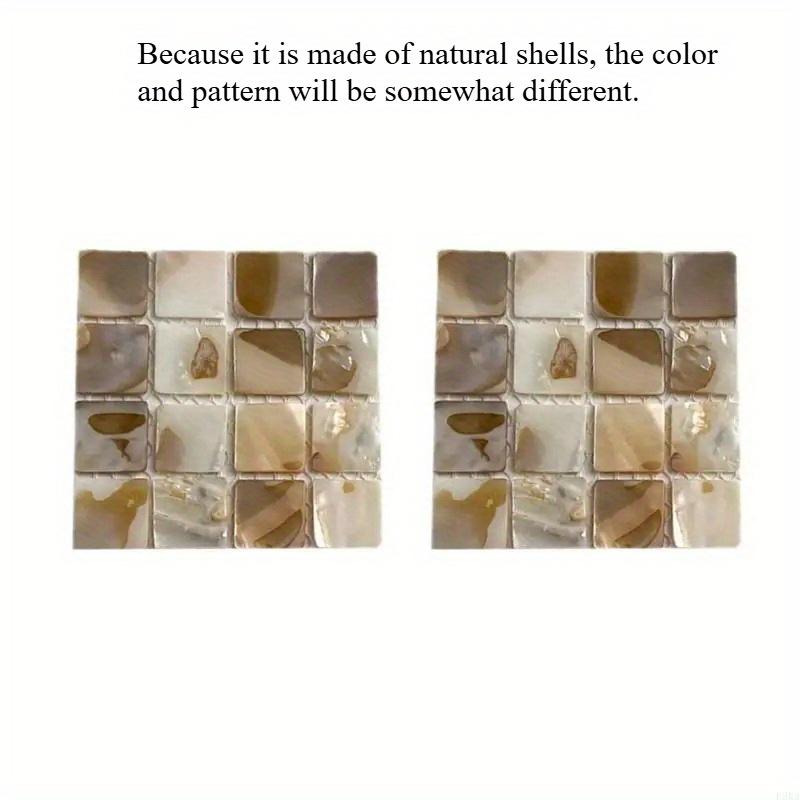 2pcs Handmade Drink Shell Square Coasters Heat Resistant Cup Mats Dining Table Accessories Home Decoration Placemat