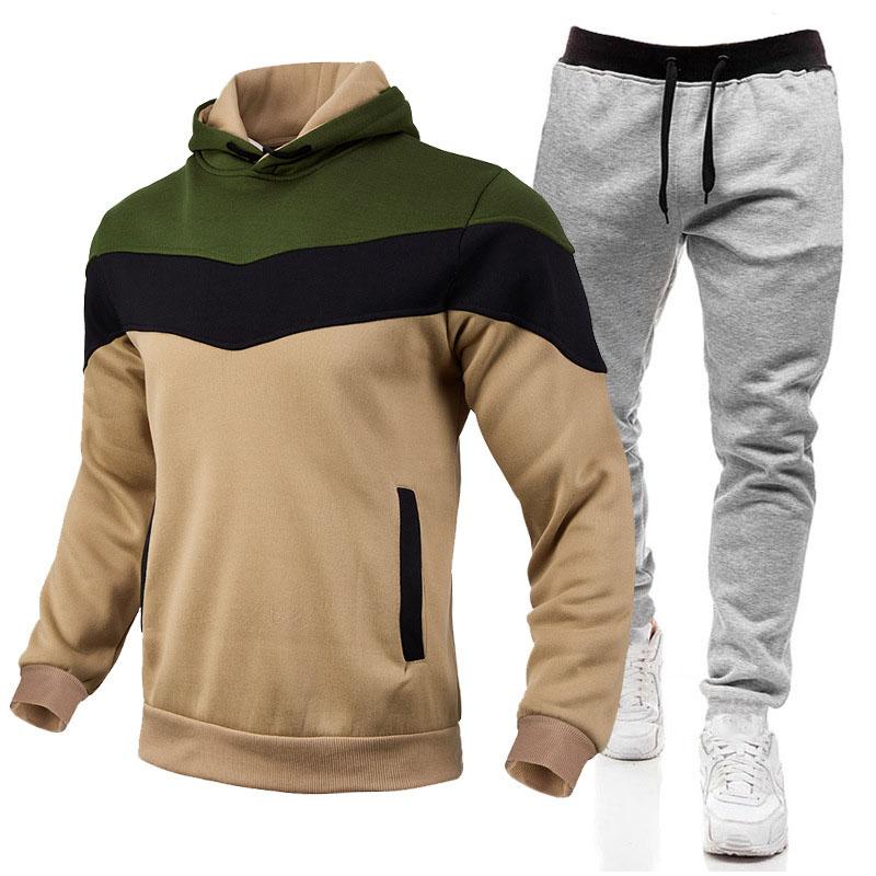 Men's Clothing Casual Sweatshirt Set Sweatshirts Men Hoodies Sports Tracksuit Jogging